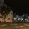 バス停のベンチ。夜風は気持ちいいけれど。。 #3568